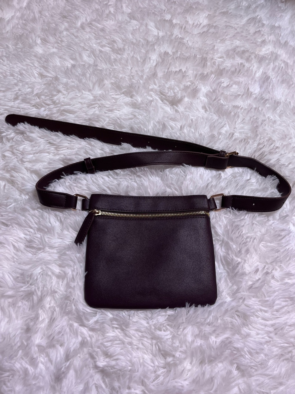 Lulu Dharma Leather Crossbody Belt Bag